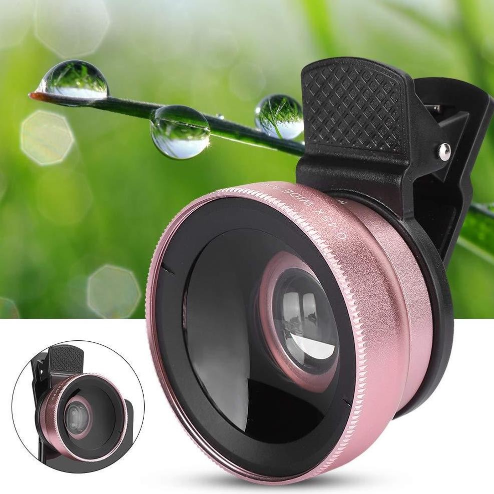 Promo - Lensa Kamera Eksternal 2In1 Lensa Super Wide Angle Lens+Macro Smartphone 12.5x Dengan Klip U