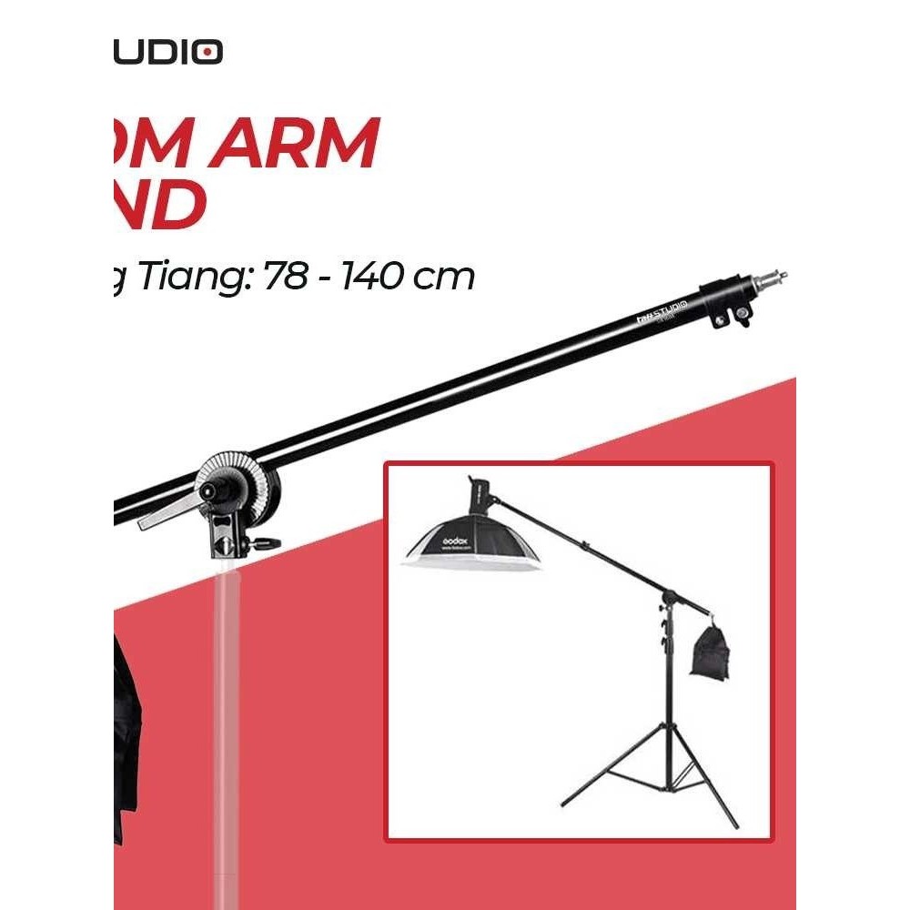 Stand Bracket Lampu Foto Studio Boom Arm Lampu Fotografer Videografer