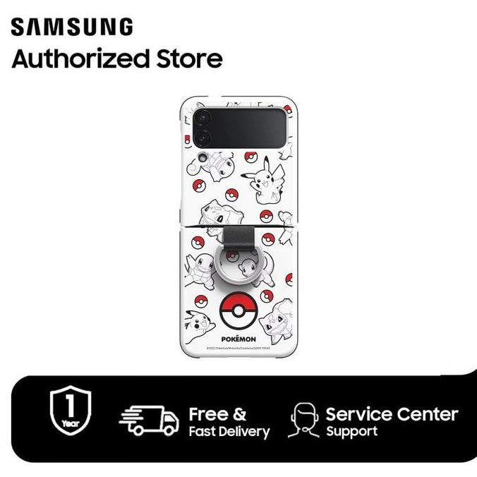 TERLARIS - Samsung Galaxy Z Flip4  FLip 4 Pokemon  Cover with Ring