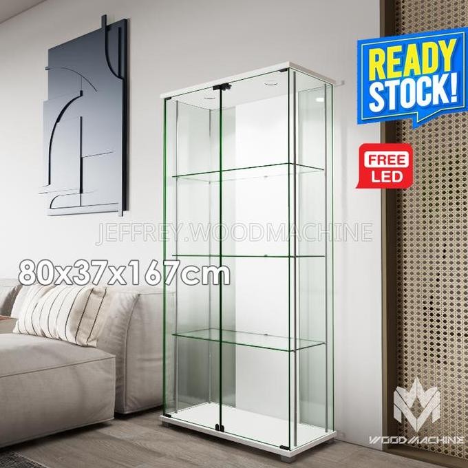 RAK DISPLAY DX9 BESAR FIGURE HOBBY ETALASE 2 PINTU KACA PAJANG LEMARI CS