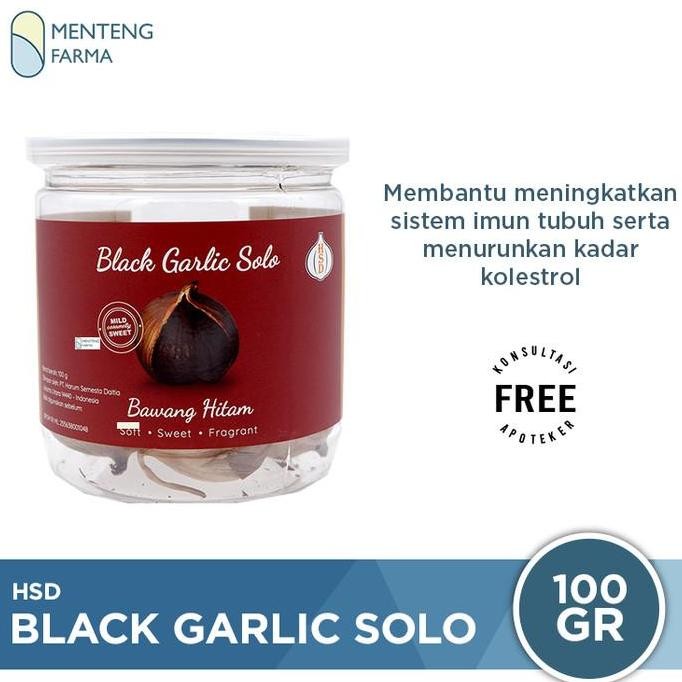 

Hsd Black Garlic Solo 100 Gr - Bawang Hitam Tunggal