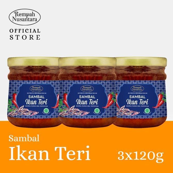 

Sambal Teri Rempah Nusantara 3 Botol X 120 Gr