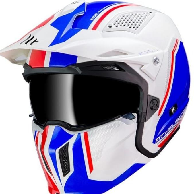MT Streetfighter SV Twin B7 Pearl Blue | | Modular Helmet