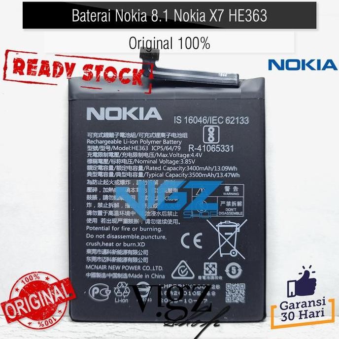 Baterai Nokia 8.1 Nokia X7 HE363 Original 100%