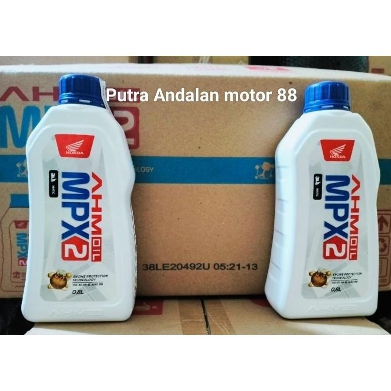 Oli Mpx2..0.8 liter..1 dus = 24 btl