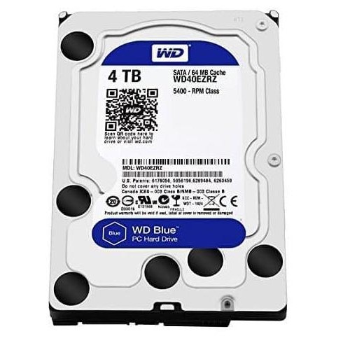 TERLARIS - WD Blue 4TB SATA3 64MB Hard Disk - Caviar Blue - WD40EZRZ