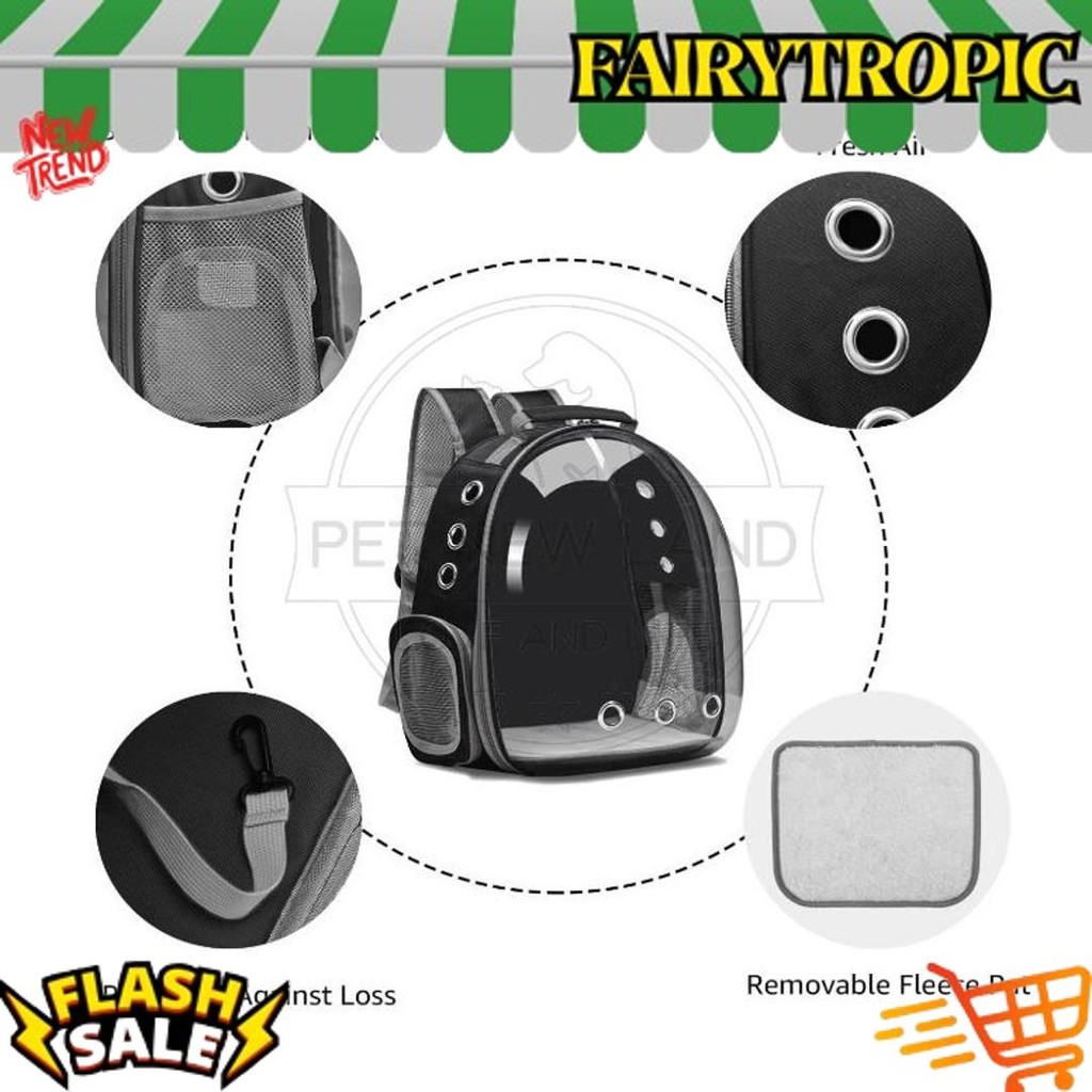 PREMIUM Tas Kucing Astronot Transparan Pet Cargo Kucing Besar Tas Ransel Hewan