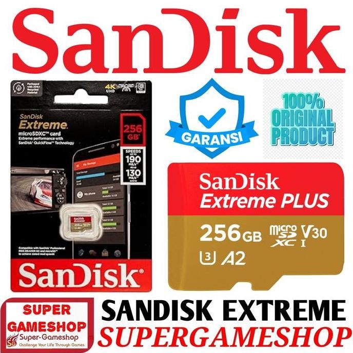 NEW MicroSD 256GBGB - Micro SD 256GB Extreme Sandisk Original Memory Card