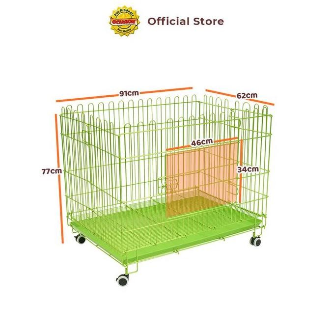 KANDANG OCTAGON - Kandang Atas Terbuka | Kandang Pagar Anjing