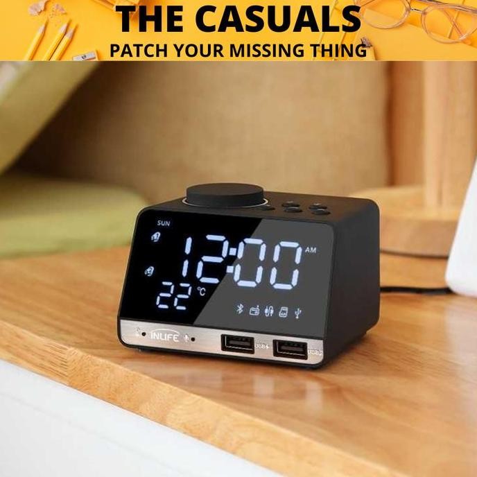 jam digital / jam dinding digital / jam digital meja baterai usb HI