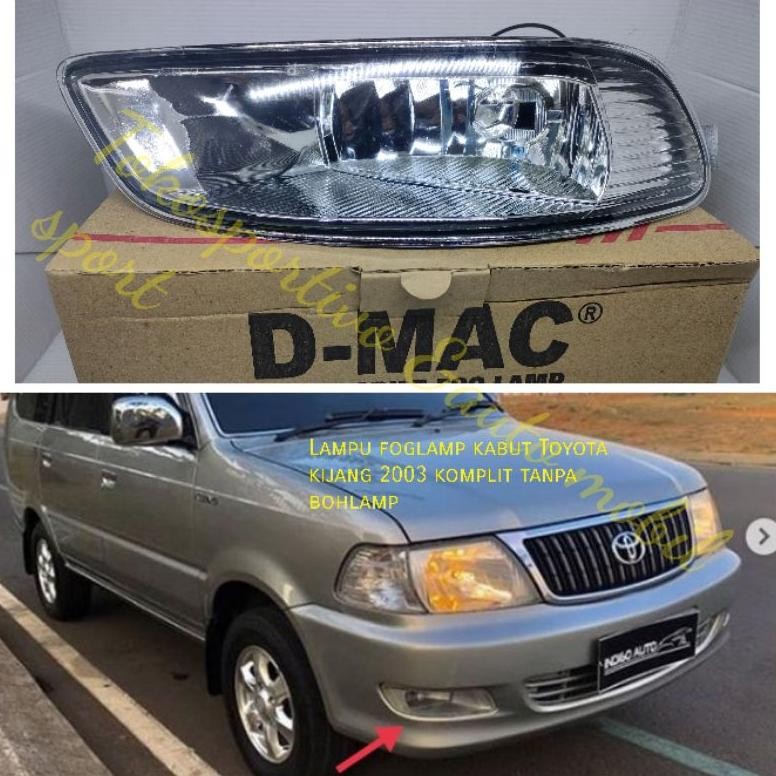 Lampu foglamp kabut Toyota Kijang kapsul 2003 2004 krista LSX LGX LX Efi