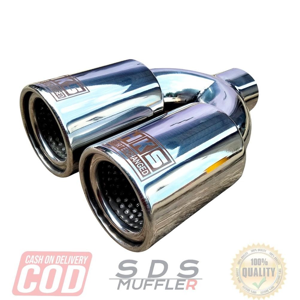 KNALPOT MOBIL RACING HKS CABANG TITAN POLOS SUARA BASS ADEM