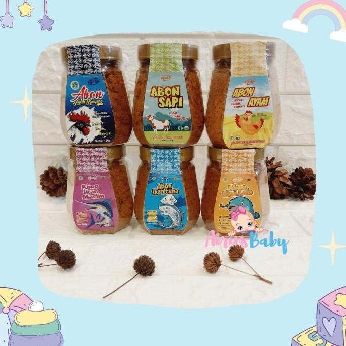 

(Good) ABON BAYI NON MSG TANPA PENGAWET ABON LELE TUNA SAPI AYAM ABIQU