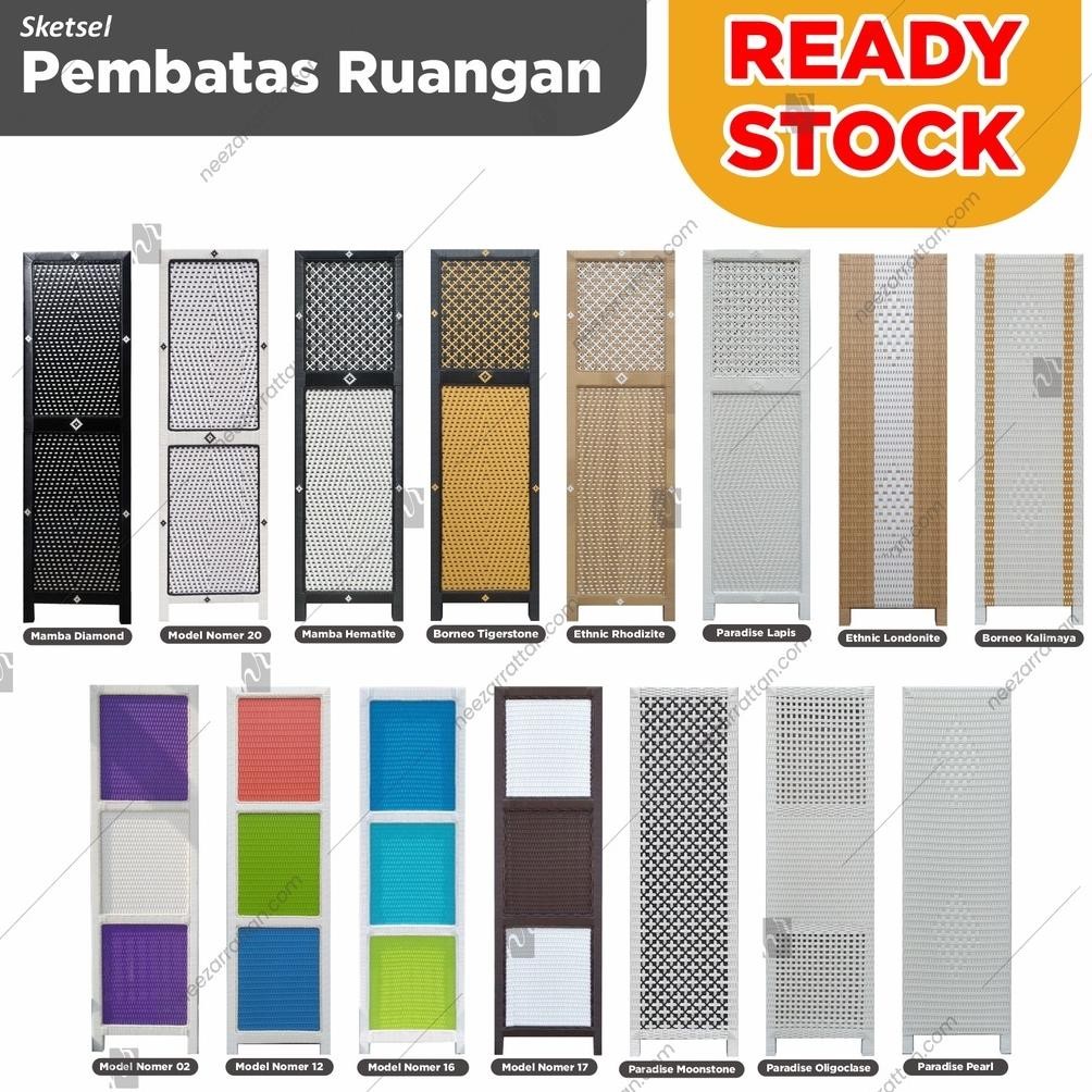 READY STOCK terlaris MURAH Sketsel Rotan, Pembatas penyekat Partisi Ruangan kantor ruang tamu