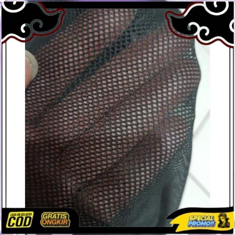 Terbaik Today Per Mtr Jala Lemas Hitam, Furing Jaket / Furing Celana / Kain Furing / Kain Jala / Dal