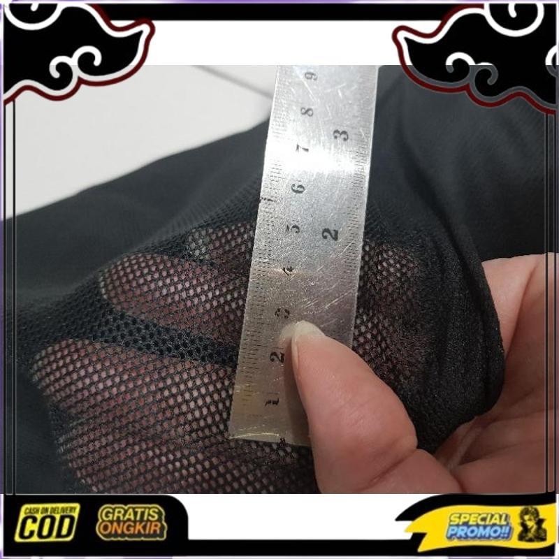 Cod Per Mtr Jala Lemas Hitam, Furing Jaket / Furing Celana / Kain Furing / Kain Jala / Daleman Jaket