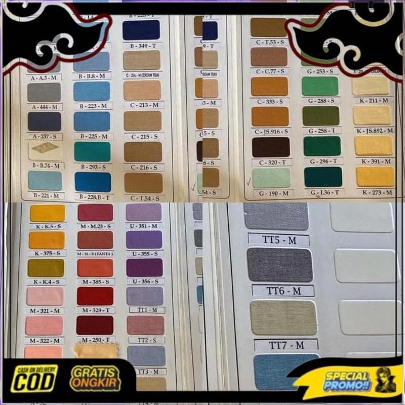 Smile Today Bahan Kain Katun Oxford Sari Polos Bahan Seragam Masker Grade Aaa