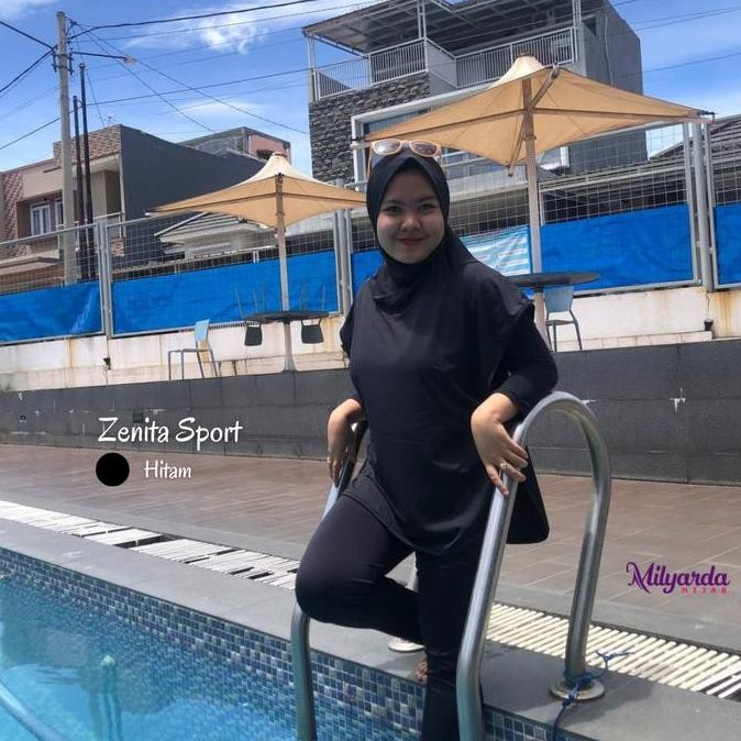 (Good) Milyarda Hijab Instan Zenita Sport Kerudung Rompi Sporty Jilbab Olahraga Renang Nyaman Muslim
