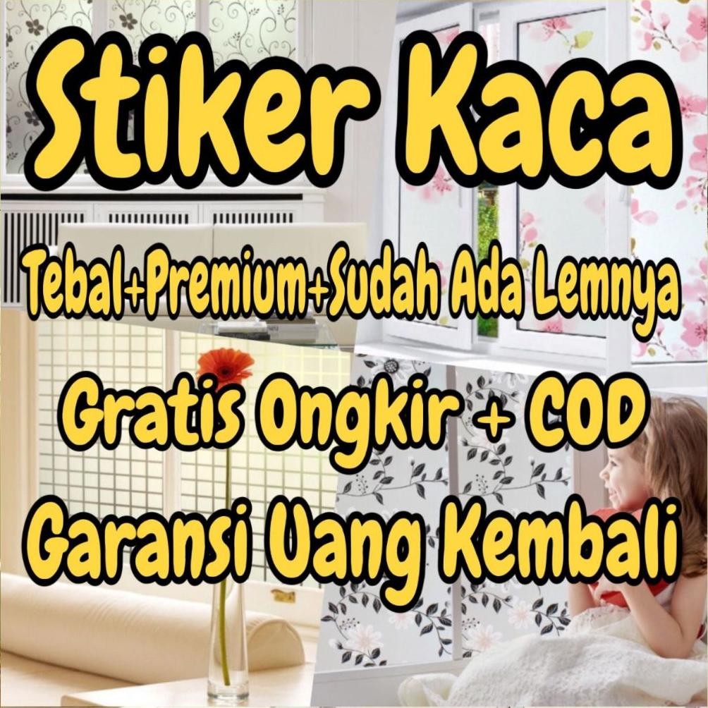 ACH - STIKER KACA SANDBLAST stiker kaca jendela rumah motif bambu