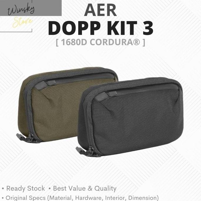 AER Dopp Kit 3 - 1680D Cordura Material Organizer Bag / Tas SS
