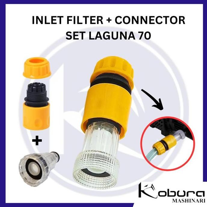Saringan Inlet Jet Cleaner Coupler Filter Lakoni Laguna 70 Sambungan Selang Hisap Konektor Inlet Fil