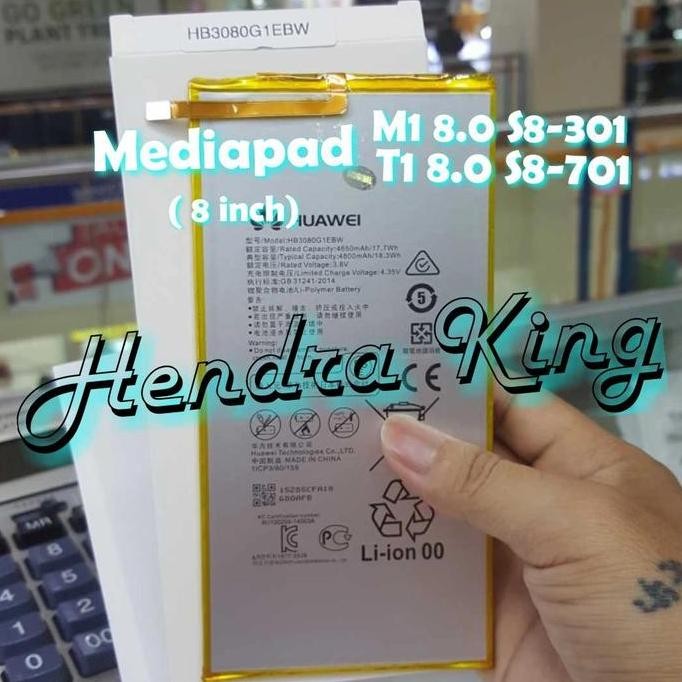 HARGA DISC - baterai huawe mediapad M1 HB3080G1EBC