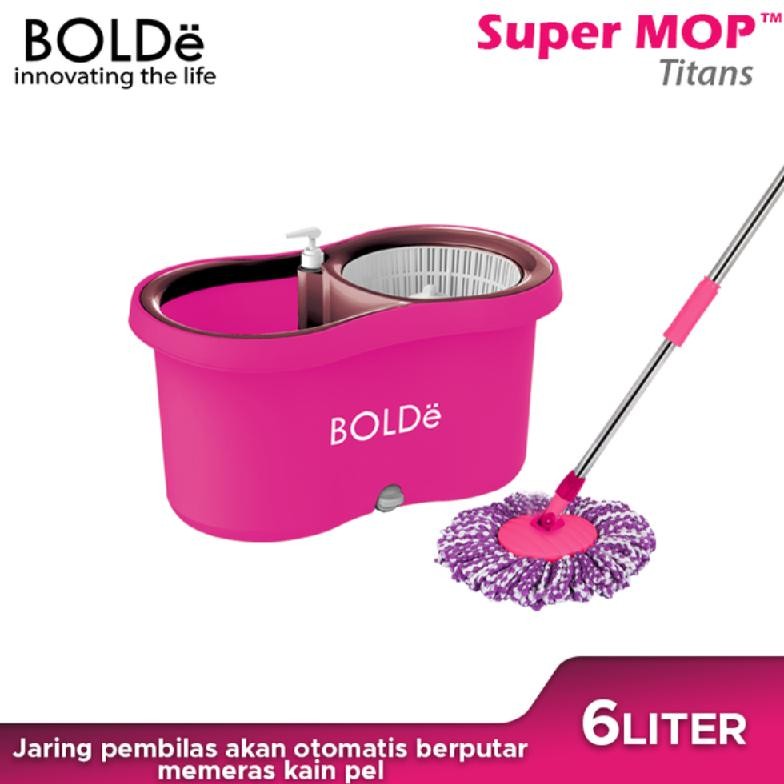 Bolde Super Mop Titans 6L Alat Pel Stainless Murah Simple Pembersih Lantai