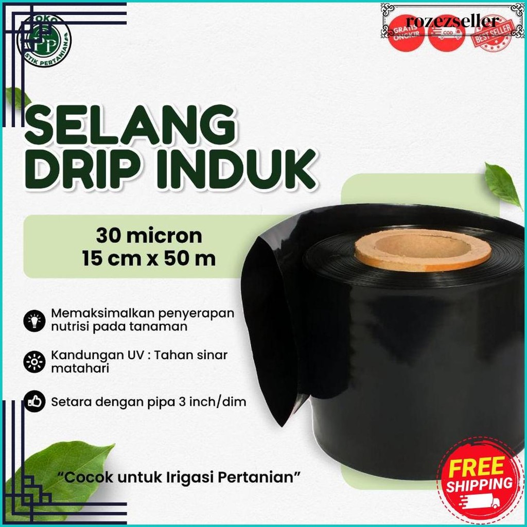 Selang Drip 30 Micron 3 Dim 50 Meter - Selang Irigasi 3 Inch Terlaris
