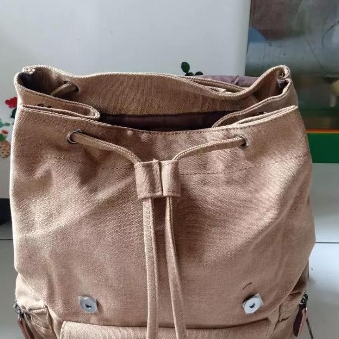 ready stock TAS RANSEL KANVAS FASHION RETRO PRIA DAN WANITA BAHAN KANVAS TEBAL