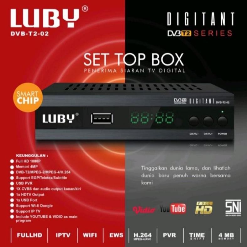 Gratis Ongkir Xtra Oz67 Stb Luby 02 Set Top Box Tv Digital Full Hd Sale Dg-4