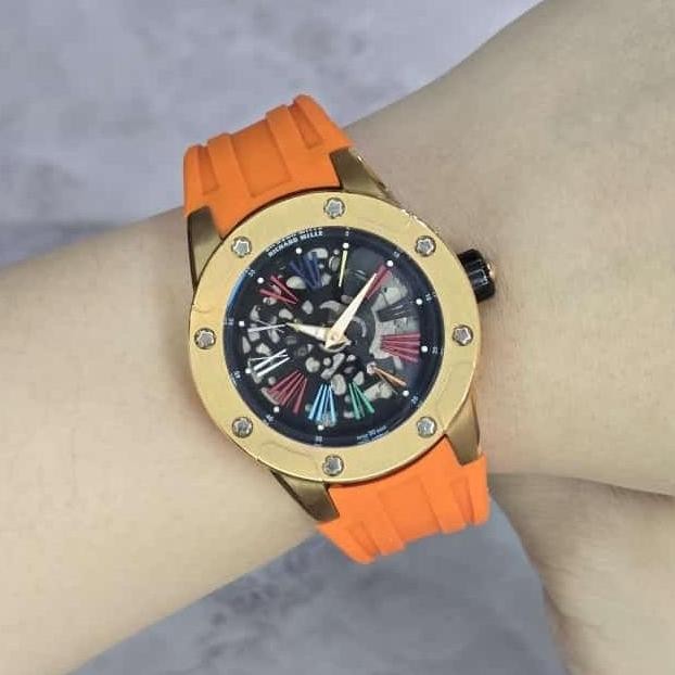 Ready  Jam tangan Automatic Swiss RM 63-01 Sapphire Rubber Stainless steel