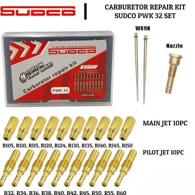 DR41>> Carburator repair kit pwk Pilotjet pwk PJMJ Pilotjet Mainjet PJ MJ Pilot jet Main jet Carbure