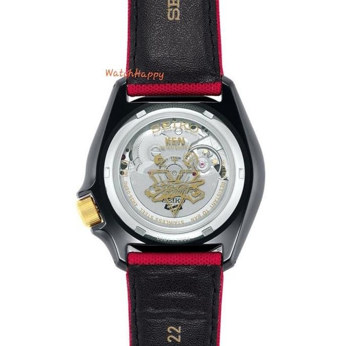 Ready  Seiko 5 Sports Street Fighter SRPF20K1 Ken Rush N Blaze Red SRPF20 ORI
