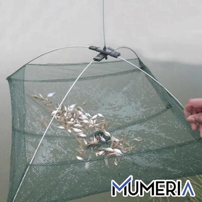 DF262>> Perangkap Bubu Anco Tangkul Jaring Lipat Persegi Pancing Jala Ikan