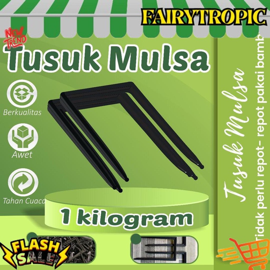 Harga Grosir Pasak Mulsa/Penjepit Plastik Hitam Perak Mulsa Pertanian Model U
