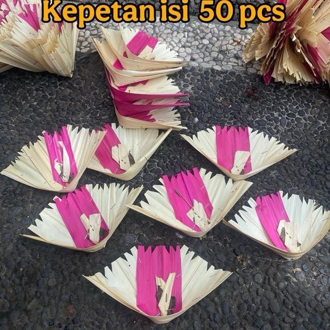 *****] Kepetan Bali isi 50 pcs - Jejaitan bali isian 50 pcs - canang bali - kepet - sarana canang ba