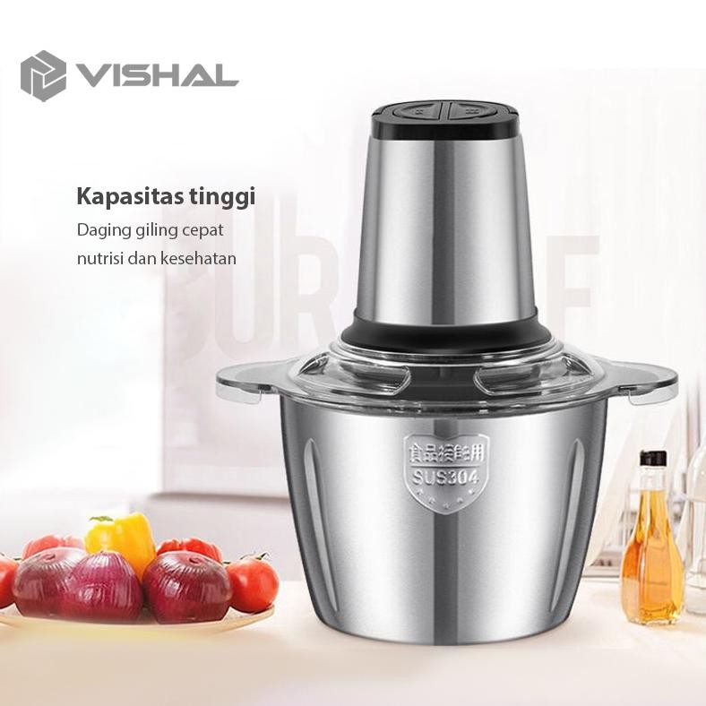 CHOPPER DAGING VISHAL VS-1822 STAINLES STEEL