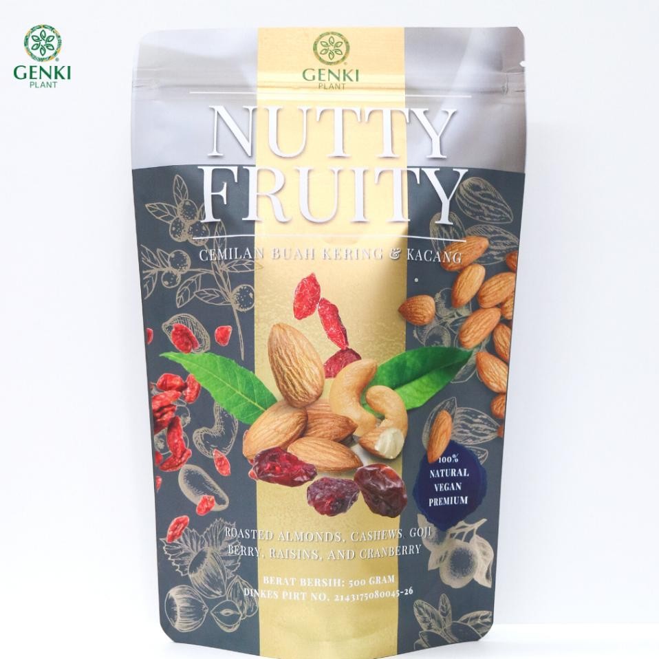 

Nutty Fruity Mix Nut And Dried Fruit Cemilan Kacang Dan Buah G