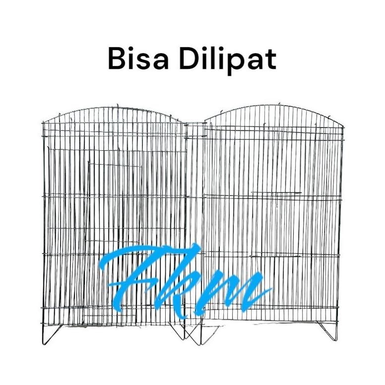 Sangkar burung kotak besi bisa dilipat
