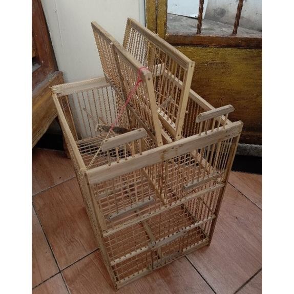 KANDANG SANGKAR JEBAK BURUNG BAHAN BAMBU