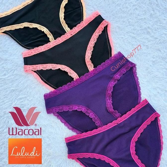 PANTY MINI LULUDI by WACOAL SUPER SOFT LACE SEXY LP 60106 K27B CELANA DALAM WANITA CD LP60106