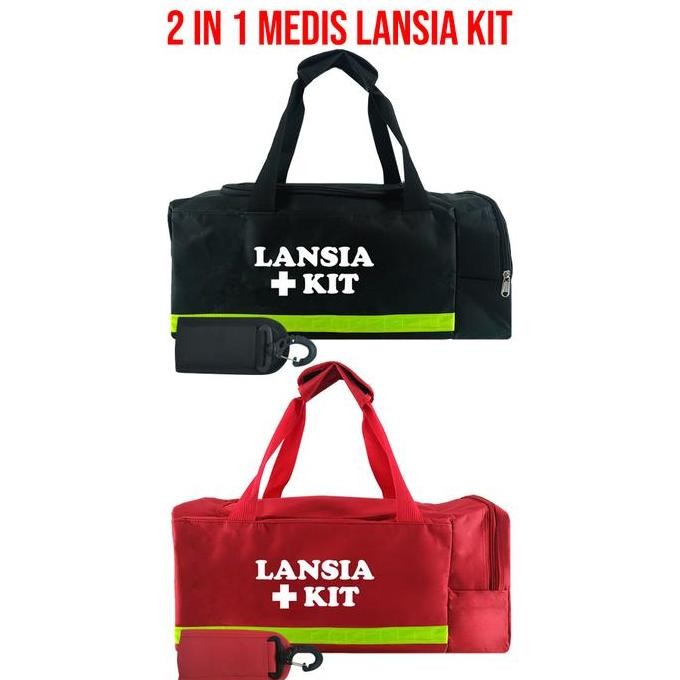 ] Travel medis Lansia Kit Medical Travel Bag 2in1 Tas Perlengkapan Medis