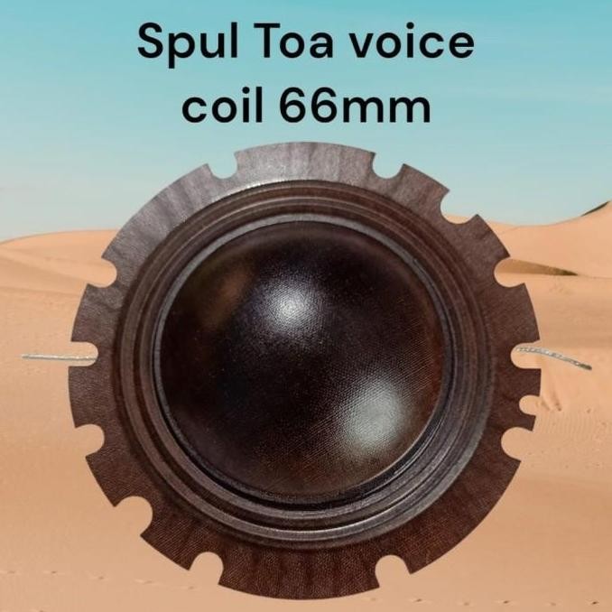 DA84 }} Spull Horn TOA 100 200 Watt 6,6 cm 66 mm Spul speaker Sirine, Spool Diaphragm Membran Senken
