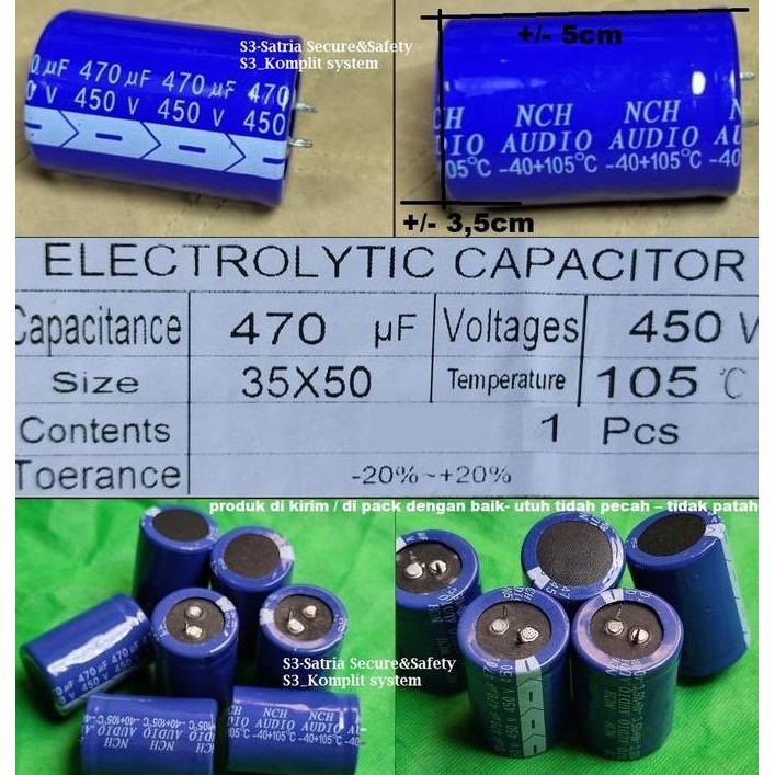 DS100 }} nichicon Elko 470uf 450V elco 470 uf 450 v 450vol 470uf/450V 470uf450
