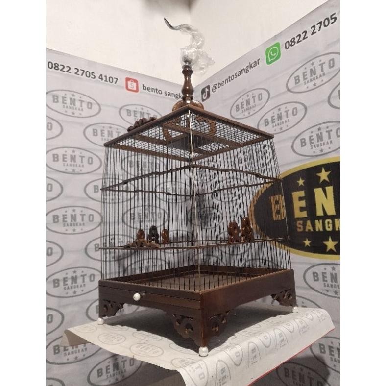 sangkar cungkok kotak ukuran 30x30