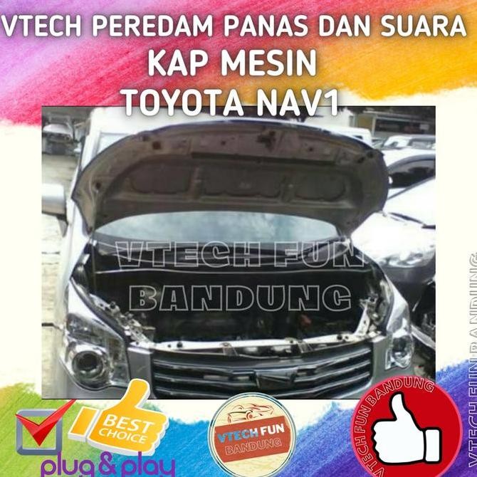 Peredam Panas dan Suara Kap Mesin Toyota NAV1 Hitam