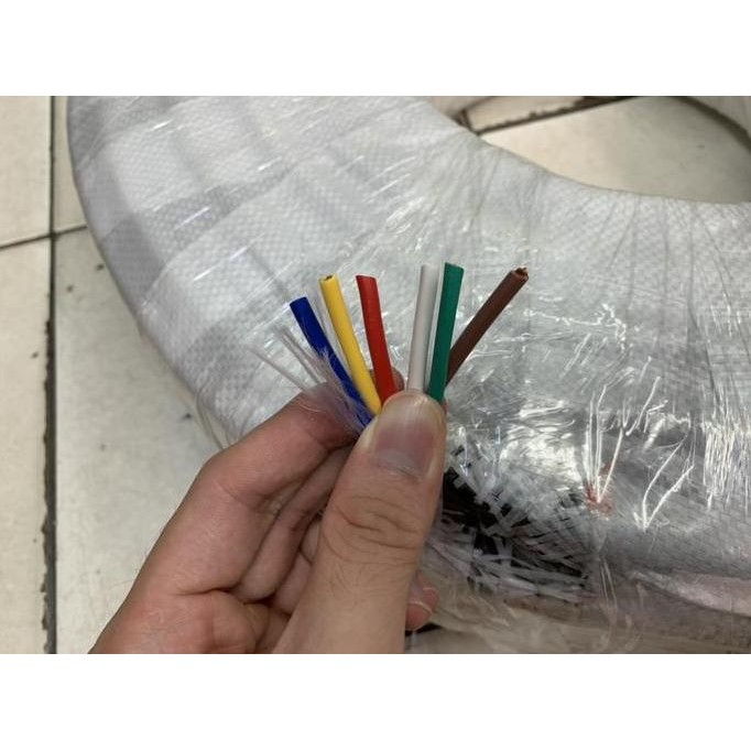 DE100 >> Kabel speaker ukuran 6x2.5. Kabel speaker hitam isi 6. Kabel isi 6