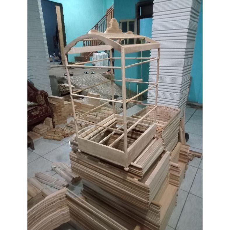 Sangkar Replika Raja Ambrukan full jati