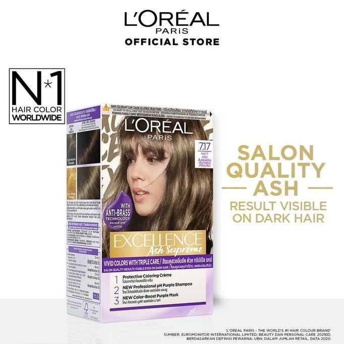 LOREAL Excellence Fashion Matt Ash 7.17 - Cat Rambut