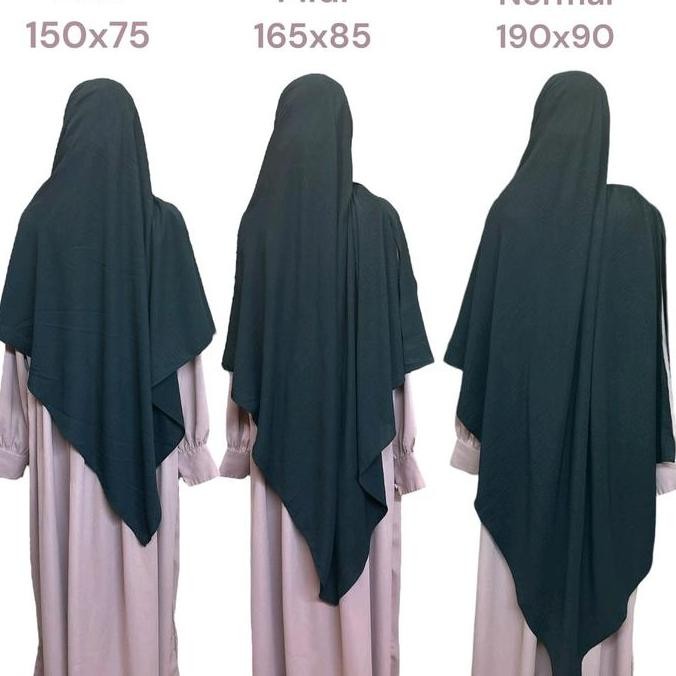 (Good) Jilbab Pashtan Jumbo Zipper Pashmina Instan Khimar Syari Resleting Simple - Muslim Airflow Ca